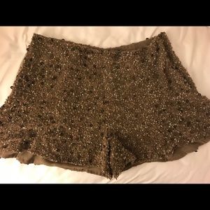 Zara Sequin Shorts